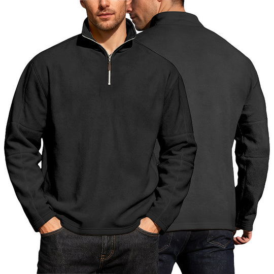 Herren Thermo-Fleece-Halbzip-Pullover mit Stehkragen Shop Nory