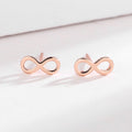 Damen Ohrringe mit unendlichem Symbol im modernen Design Shop Nory