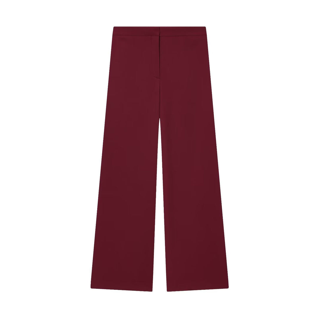 Damen Hochtaillierte Palazzo-Hose mit weitem Bein und glattem Bund Shop Nory