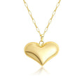 Damen Halskette mit herzförmigem Anhänger aus hochwertigem Edelstahl und elegantem Gliederdesign Shop Nory