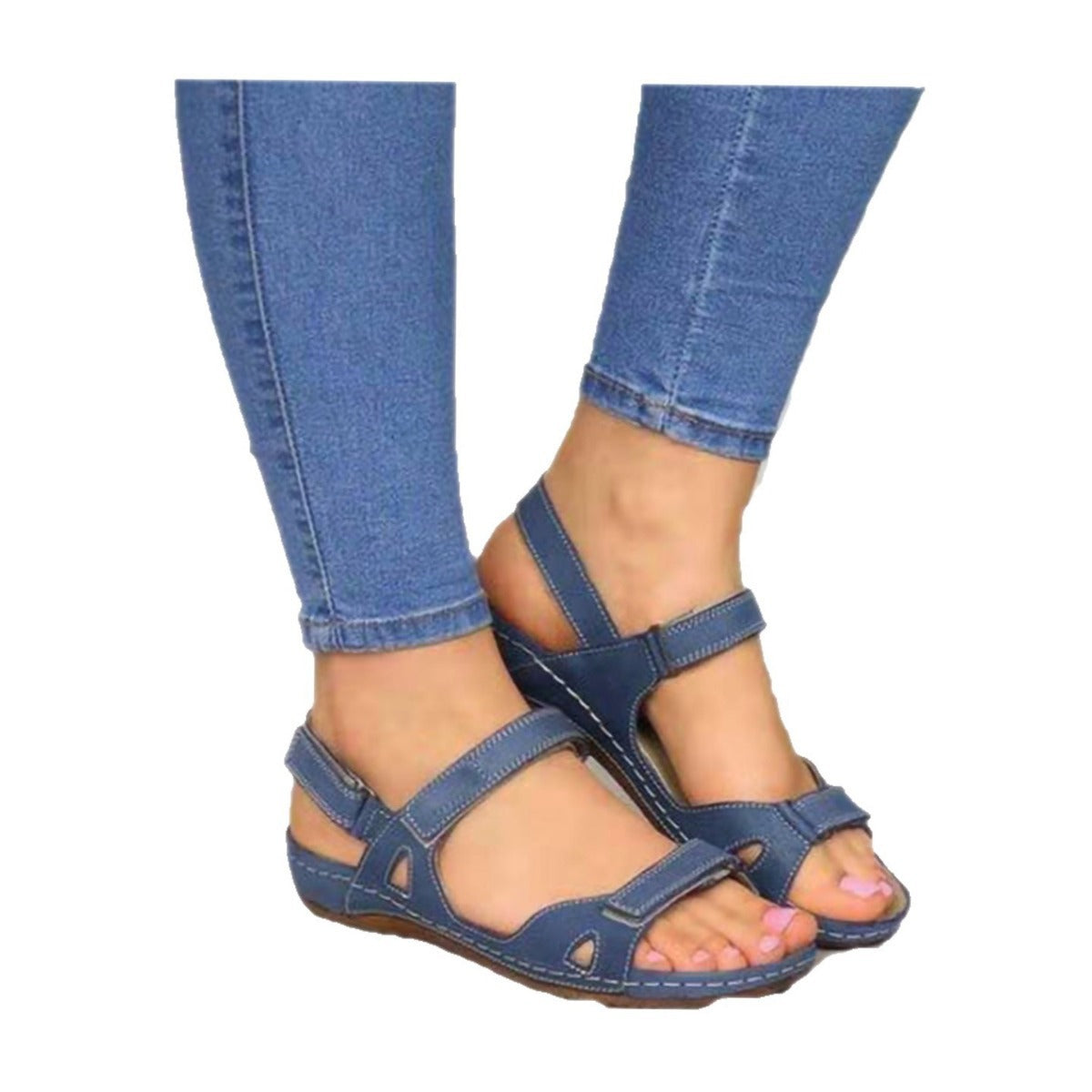 Damen Sportliche Sandalen mit verstellbaren Riemen und ergonomischem Fußbett