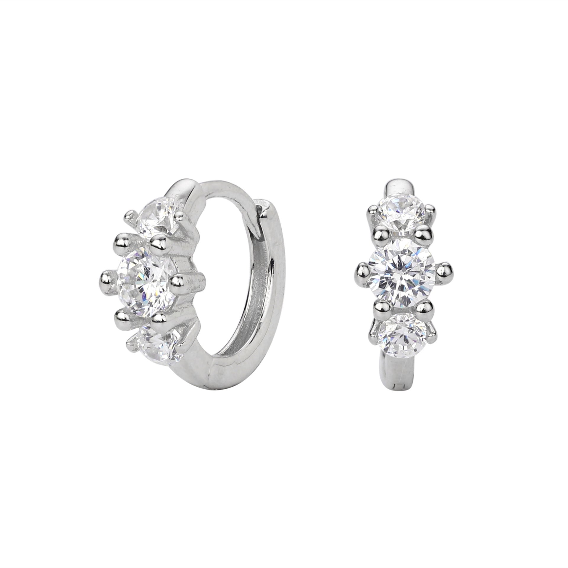 Damen Ohrhänger aus 925 Sterling Silber mit funkelndem Zirkon Shop Nory