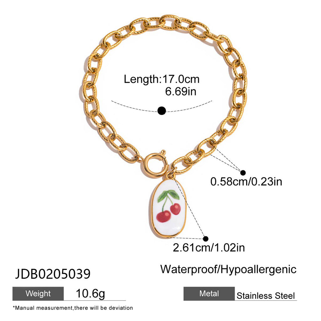 Damen Armband mit bunten Kristallverzierungen und hypoallergenem Edelstahl Shop Nory