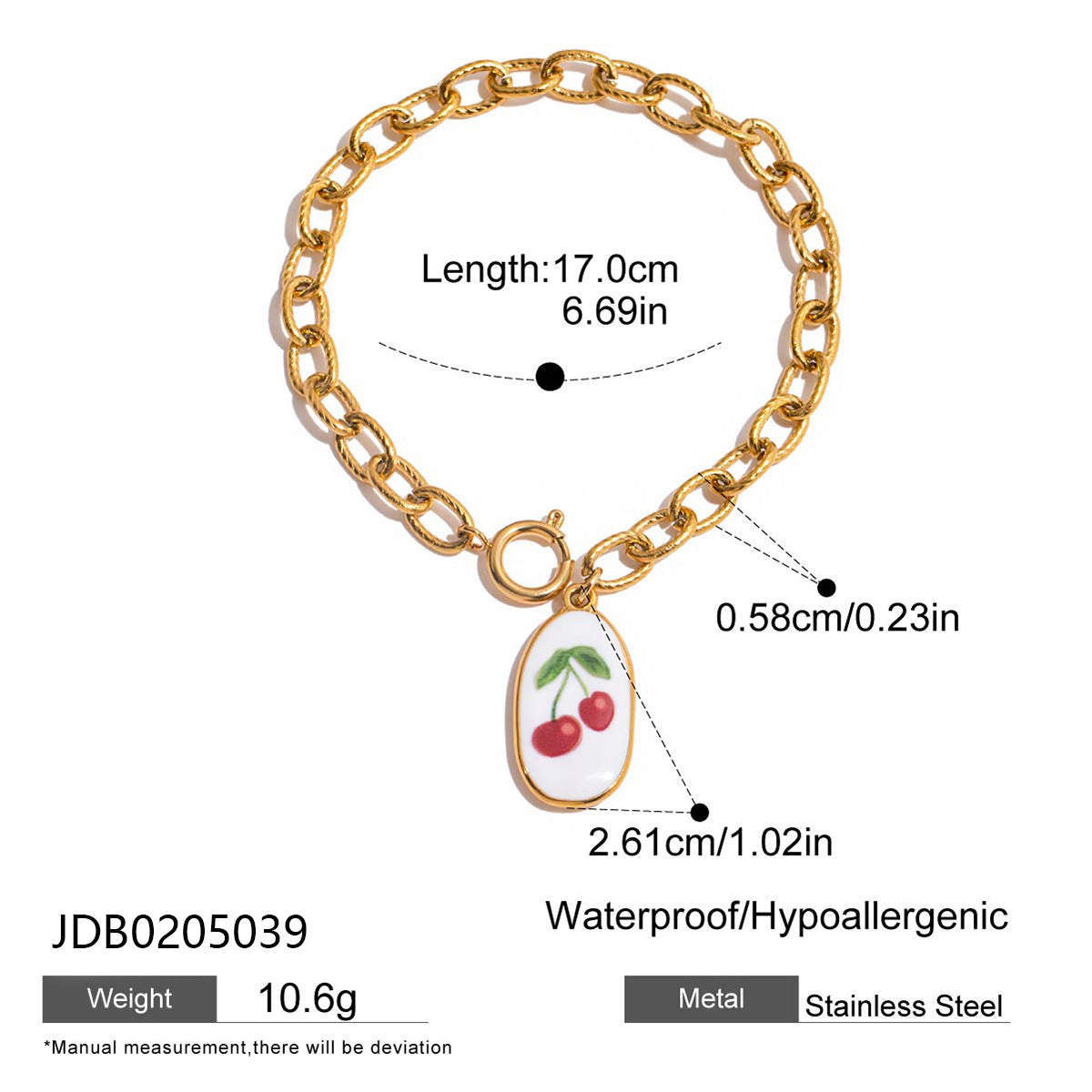 Damen Armband mit bunten Kristallverzierungen und hypoallergenem Edelstahl Shop Nory