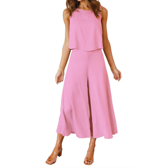 Damen bequemer Jumpsuit mit weitem Bein und schulterfreiem Design Shopnory