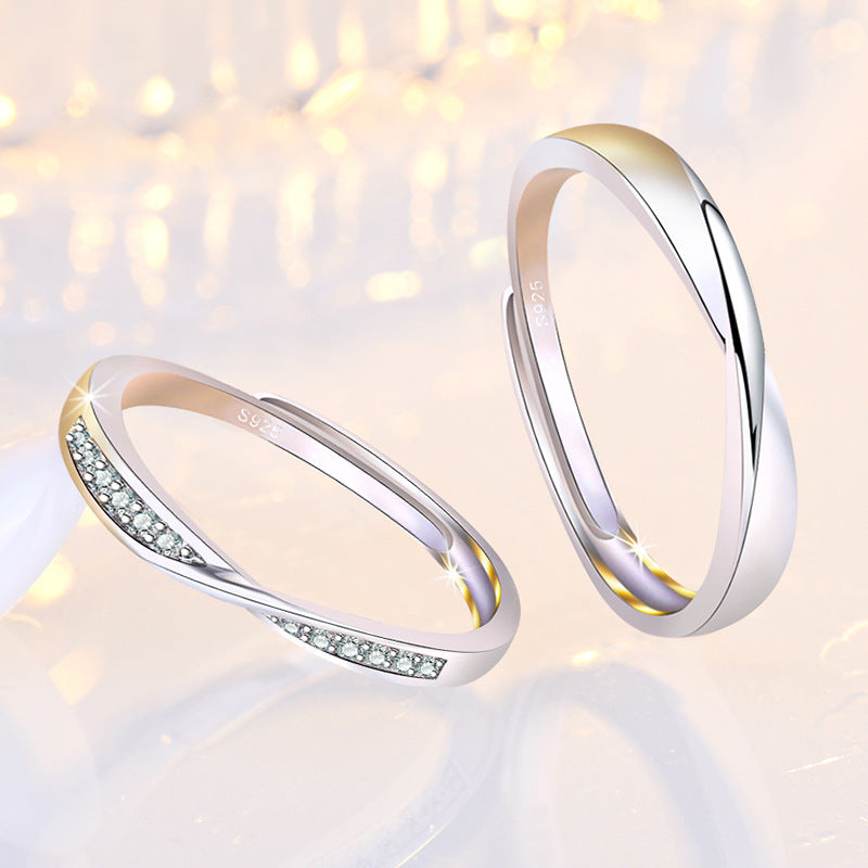 Damen Eleganter, zeitloser Ring mit funkelnden Zirkonia Shop Nory