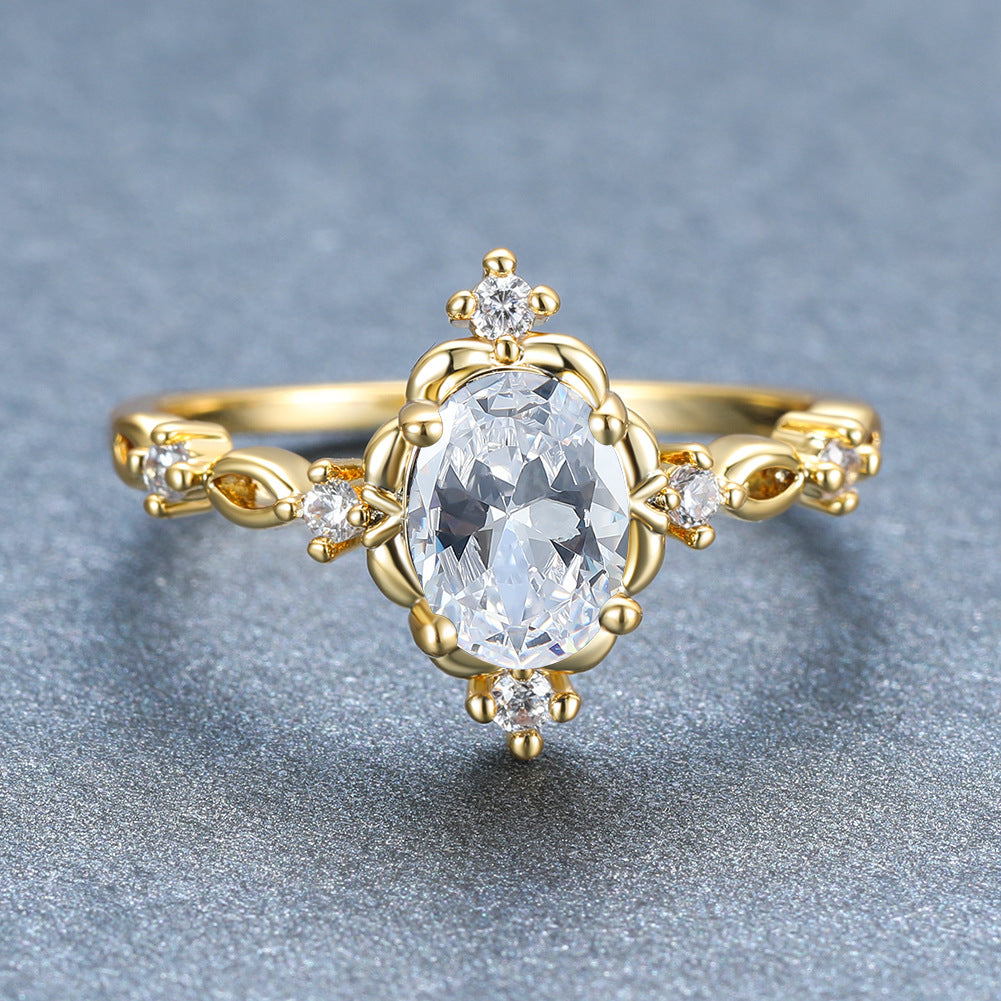 Damen Ring mit exquisitem Zirkonia-Einsatz und eleganter Fassung Shop Nory