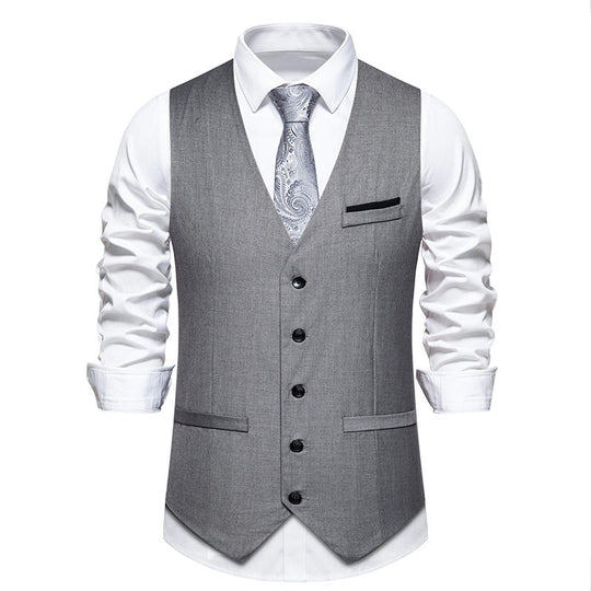 Herren elegante Weste im klassischen Stil mit modernem Schnitt Shopnory