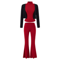 Rot, 3‑teiliges Set (Hose)
