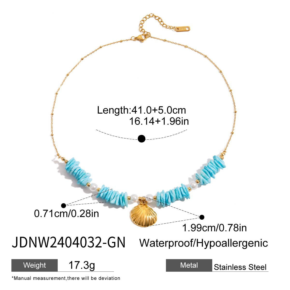Damen Armband mit maritimen Muschelmotiven und hypoallergener Edelstahlverarbeitung Shop Nory