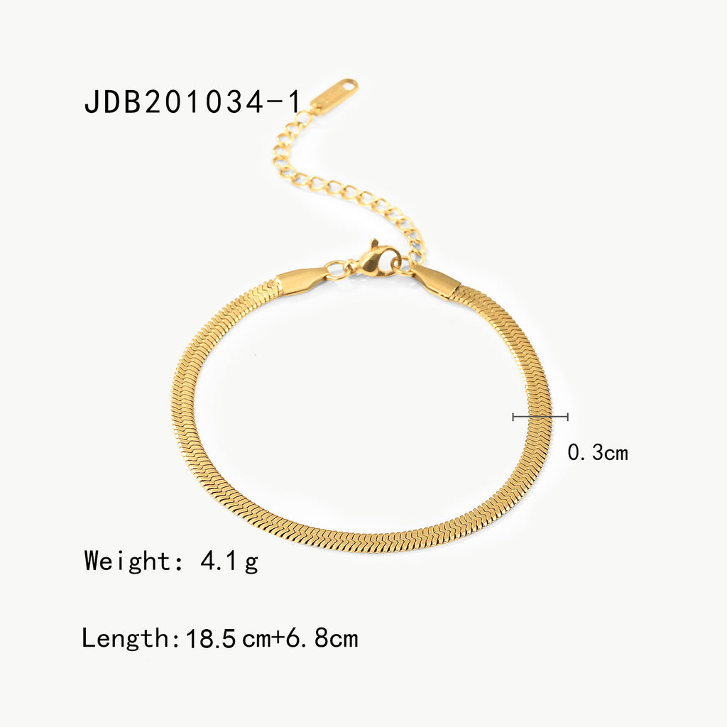 Damen Edelstahl Armband mit flexiblem Design und stylischer Kettenstruktur Shop Nory