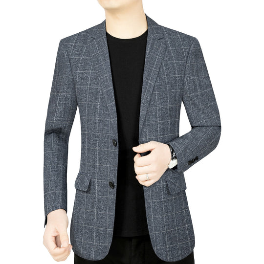 Herren Modernes Einreihiges City-Blazer mit aufgesetzten Taschen und leichter Halbfütterung Shop Nory