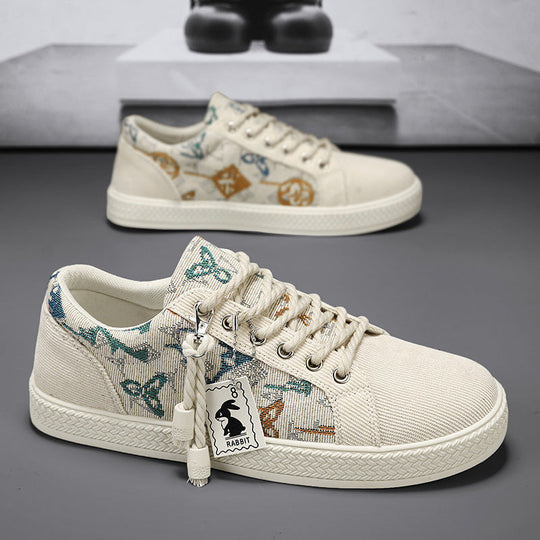 Damen Lässige Canvas-Sneakers mit einzigartigem Druckdesign