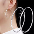 Damen Creolen mit elegantem, facettiertem Design Shop Nory