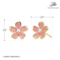 Damen Ohrstecker im floralen Design aus 925 Sterling Silber Shop Nory