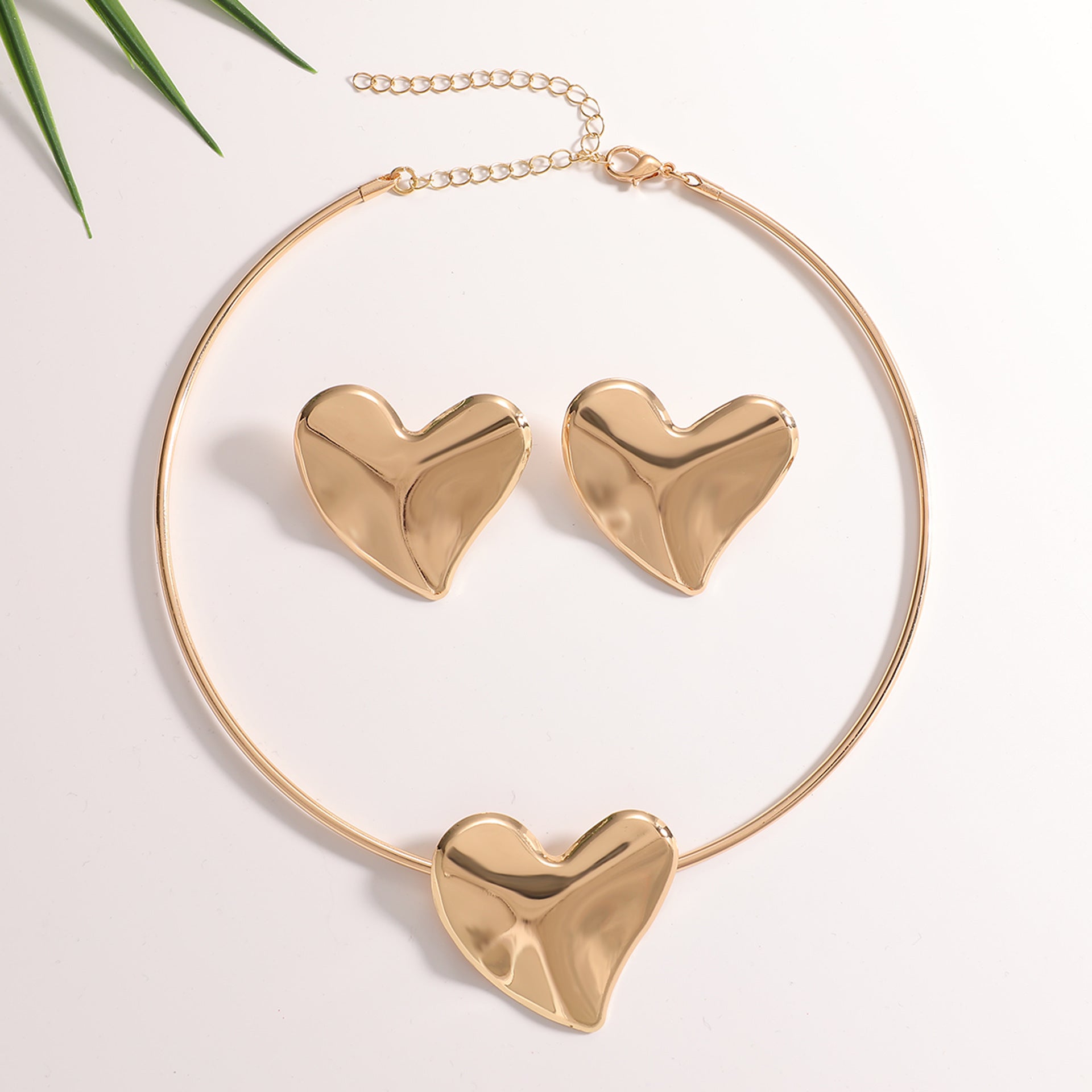 Damen Schmuckset mit Herzdesign Shop Nory