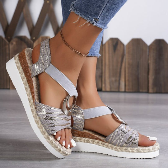 Damen Plateau Sandalen