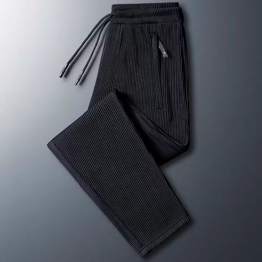 Herren Sportliche Zip-Hose mit Streifen Shop Nory