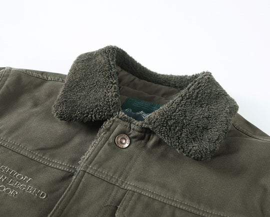 Herren Warm gefütterte Utility-Jacke Shop Nory