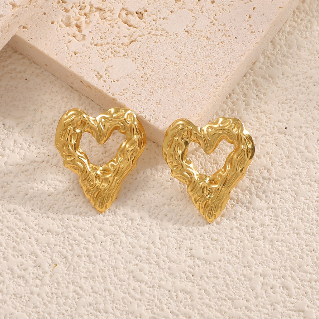 Damen Ohrclips im eleganten Wellenmuster Shop Nory