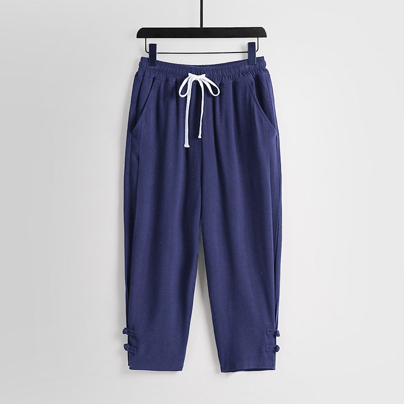 Damen Freizeit-Jogginghose mit Tunnelzug und Zierknöpfen am Knöchel Shop Nory
