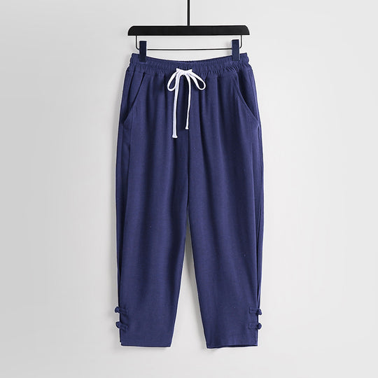 Damen Freizeit-Jogginghose mit Tunnelzug und Zierknöpfen am Knöchel Shop Nory