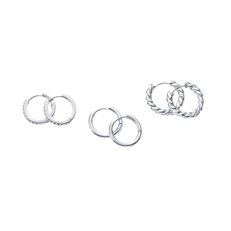 Damen Ohrringe mit funkelnden Zirkonia-Akzenten und modernem Design Shop Nory