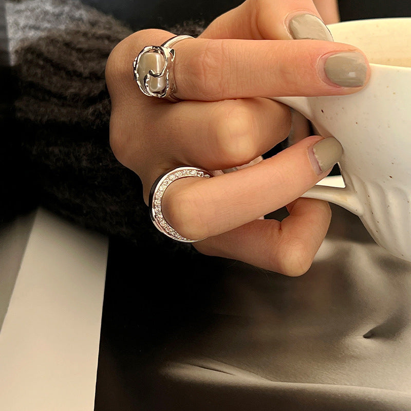 Damenring mit floralem Gitterdesign Shop Nory