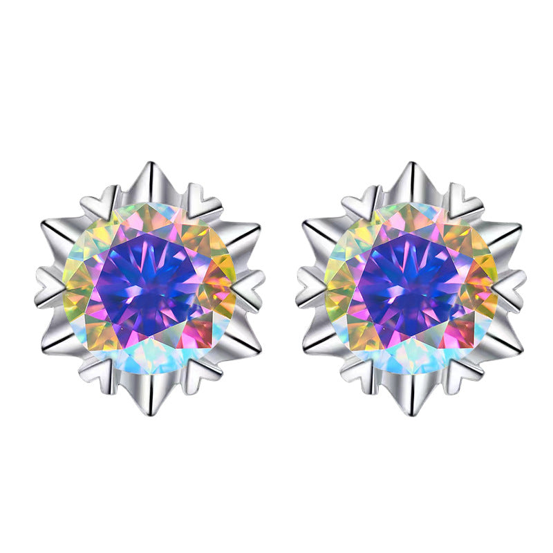 Damen Ohrringe mit funkelndem, sonnensymbol-inspiriertem Design Shop Nory