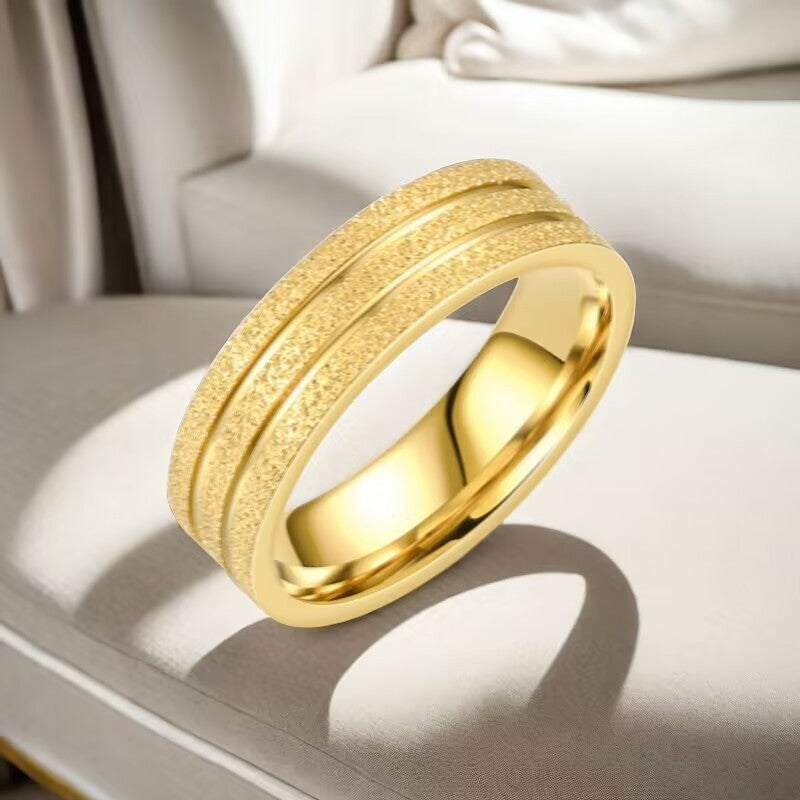 Herren Ring mit modernem strukturiertem Oberflächenfinish Shop Nory