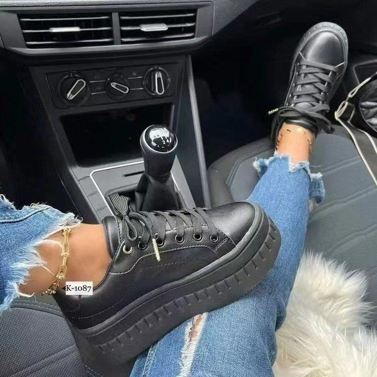 Damen Komfortable High-Top Sneakers mit trendiger Plateau-Sohle
