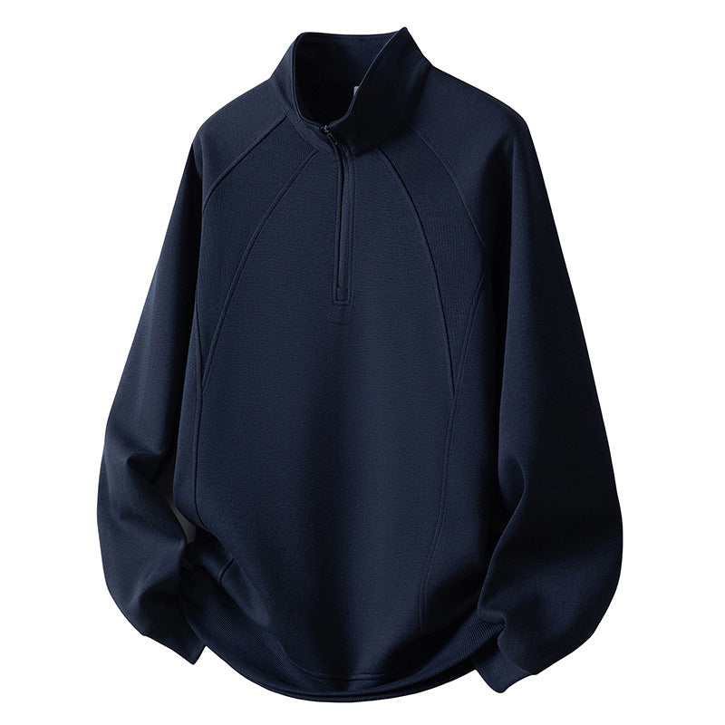 Herren Sport Fleece Pullover mit Reißverschluss Shop Nory