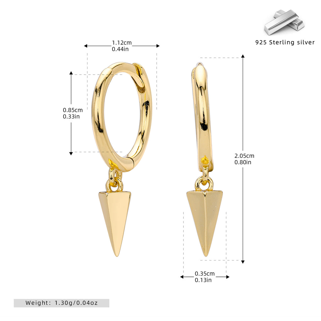 Damen Ohrringe mit modernem Anhänger-Design und feinem 925 Sterling Silber Shop Nory