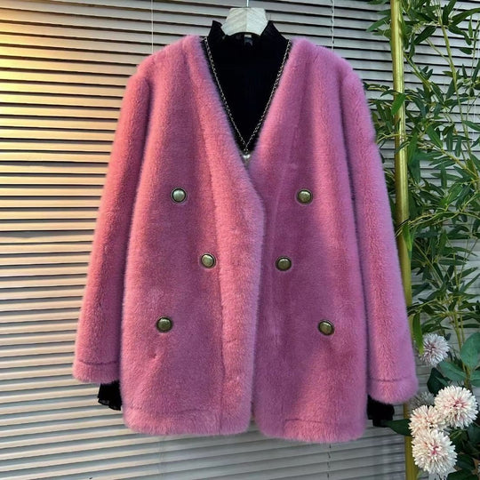 Damen Elegante Felljacke Shop Nory