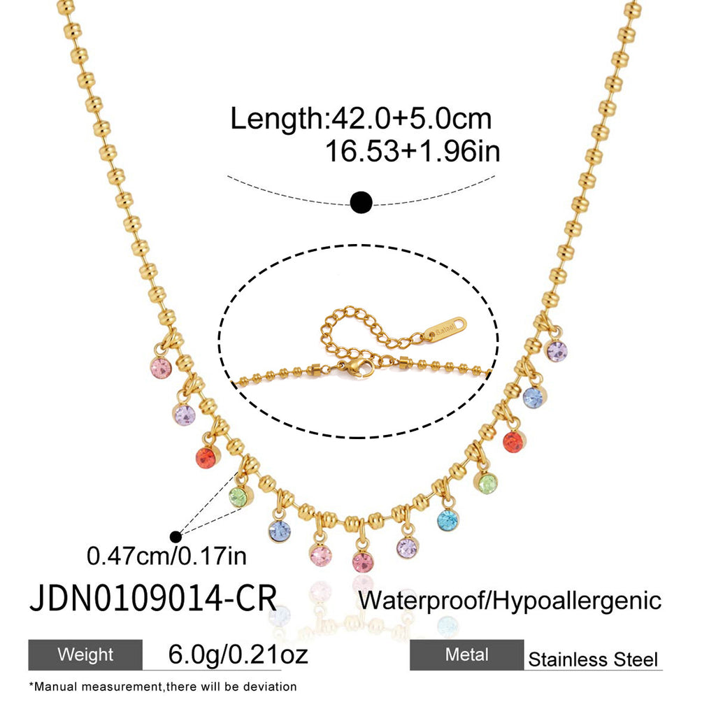 Damen elegante Halskette mit filigranem Gliederdesign Shop Nory