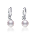 Damen Pearlohrstecker mit funkelnden Zirkonia Shop Nory