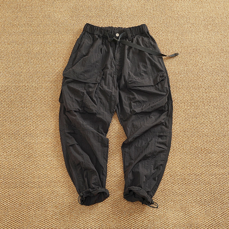 Damen Cargo-Hose mit elastischem Bund und multifunktionalen Taschen