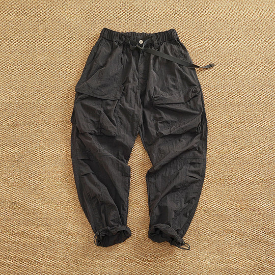 Damen Cargo-Hose mit elastischem Bund und multifunktionalen Taschen