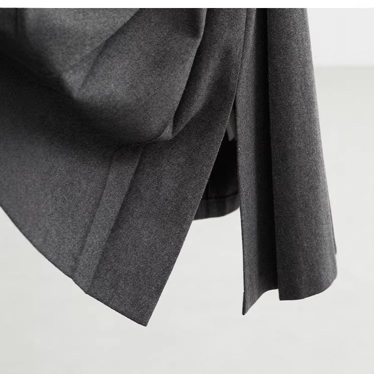 Damen Langer Plisseerock mit hohem Bund Shop Nory