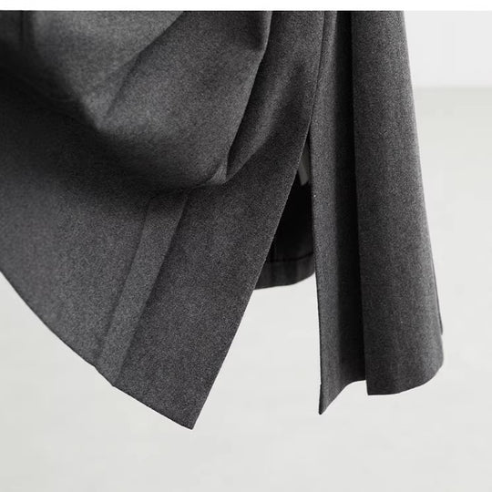 Damen Langer Plisseerock mit hohem Bund Shop Nory