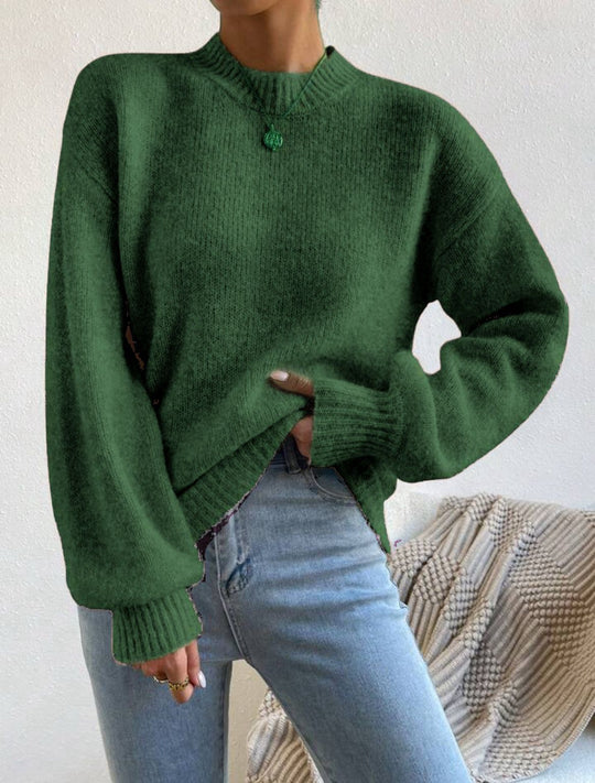 Damen Oversize Feinstrickpullover mit angedeutetem Mohair‑Effekt und verlängerten Rippbündchen Shop Nory