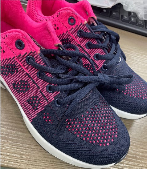 Damen atmungsaktive Strick-Sneaker mit Luftkammer-Zwischensohle und gepolstertem Einstieg Shop Nory