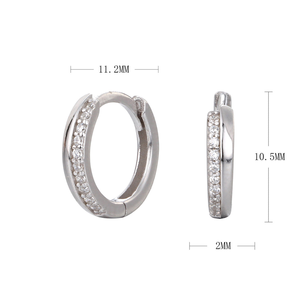 Damen Creolen mit funkelnden Zirkonia Shop Nory