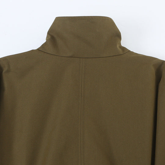 Damen Kurzjacke mit Tunnelzug-Taille, hohem Stehkragen und asymmetrischer Knopfleiste Shop Nory