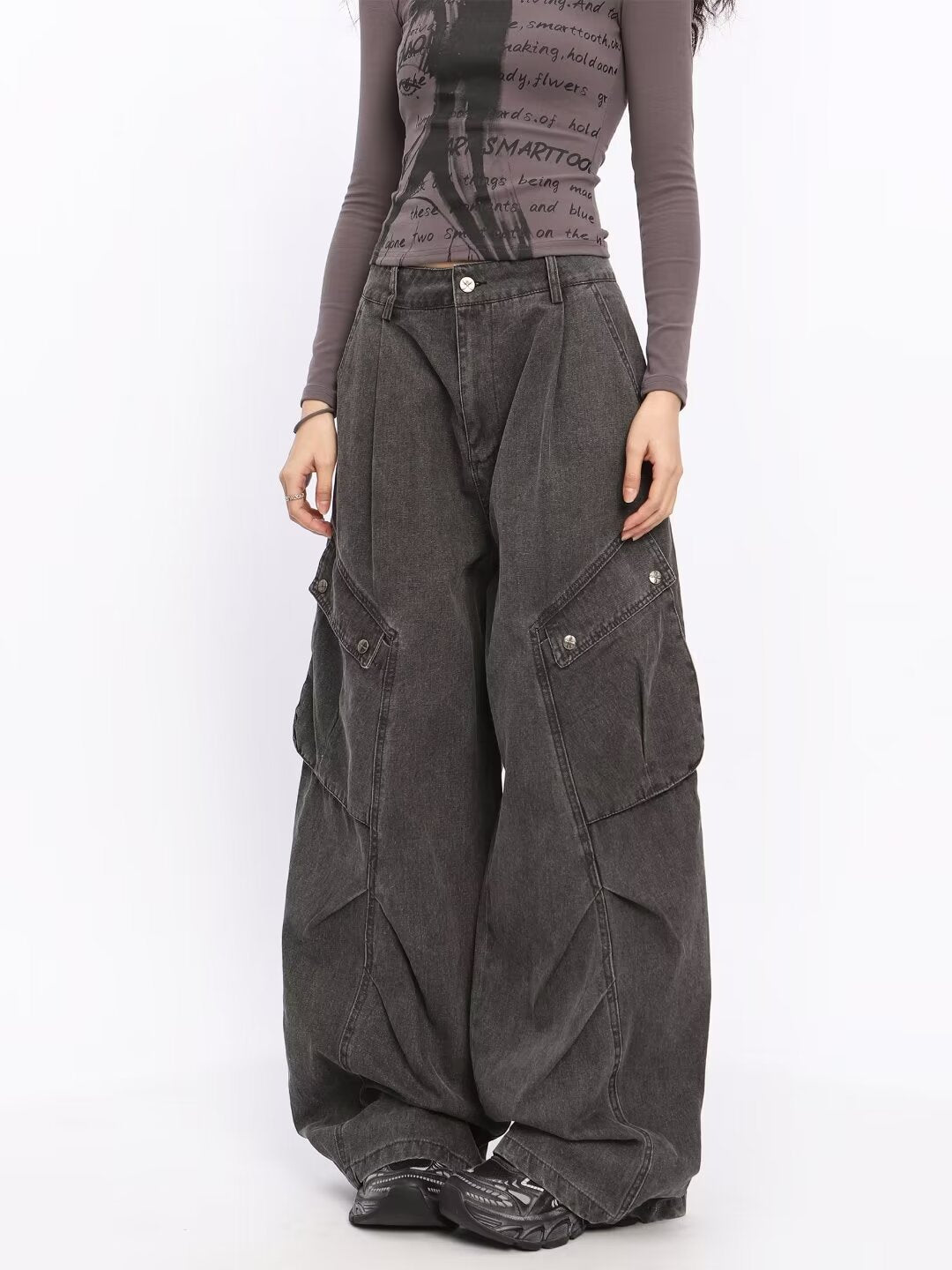 Damen Übergrößen Cargo-Jeans Shop Nory