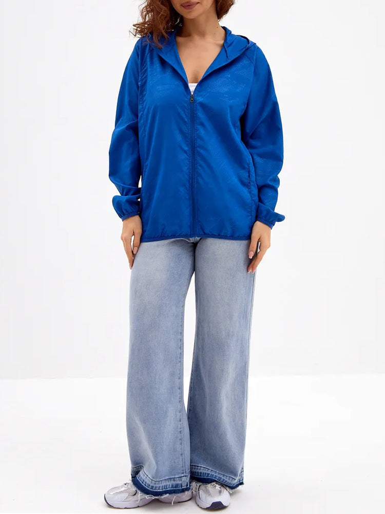 Damen Leichte Übergangsjacke mit Kapuze