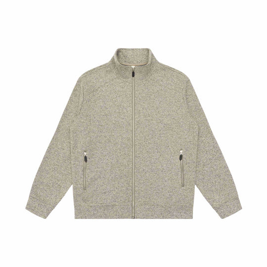 Damen Zipjacke aus meliertem Teddy-Fleece mit Stehkragen und Reißverschlusstaschen Shop Nory