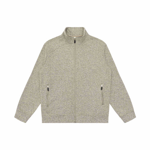 Damen Zipjacke aus meliertem Teddy-Fleece mit Stehkragen und Reißverschlusstaschen Shop Nory