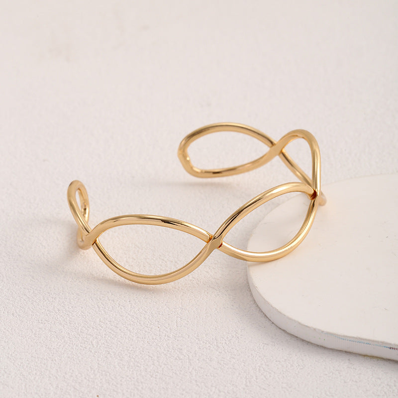Damen Offener Armreif im minimalistischen Design Shop Nory