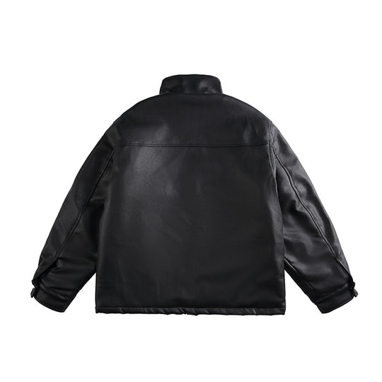 Herren Boxy‑wattierte Utility‑Blousonjacke mit hohem Stehkragen und aufgesetzten Pattentaschen Shop Nory